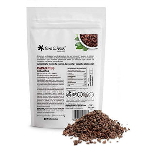 Alimento de los Dioses!! El cacao es un excelente antioxidante y antidepresivo!! CACAO NIBS ORGÁNICOS Te he de Amar® Es un súper alimento que contiene grandes cantidades de antioxidantes y aporta vitaminas del grupo B, vitamina A y vitamina E; es fuente de potasio, fósforo, hierro, sodio, magnesio, calcio, cobre, manganeso, zinc y selenio.