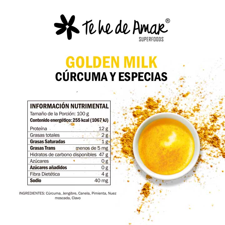 GOLDEN MILK TE HE DE AMAR, LECHE DORADA, O LECHE DE CÚRCUMA ES UNA RECETA AYURVÉDICA HECHA PARA DESCANSAR MEJOR, ES UN GRAN ANALGÉSICO Y TIENE MUCHOS BENEFICIOS DE SALUD