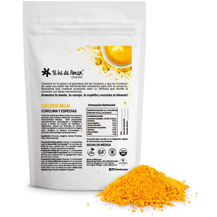 GOLDEN MILK TE HE DE AMAR, LECHE DORADA, O LECHE DE CÚRCUMA ES UNA RECETA AYURVÉDICA HECHA PARA DESCANSAR MEJOR, ES UN GRAN ANALGÉSICO Y TIENE MUCHOS BENEFICIOS DE SALUD
