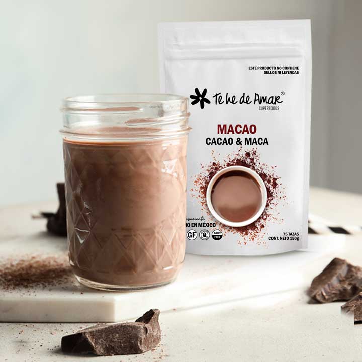 MACAO TEHEDEAMAR CACAO Y MACA SUPERFOOD CON ADAPTÓGENOS PARA PREPARAR DELICIOSOS LATTES SALUDABLES