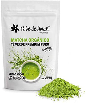MATCHA ORGÁNICO TE VERDE PREMIUM ORGANICO CERTIFICADO LLENO DE ANTIOXIDANTES PARA PREPARAR LATTES Y BEBIDAS SALUDABLES