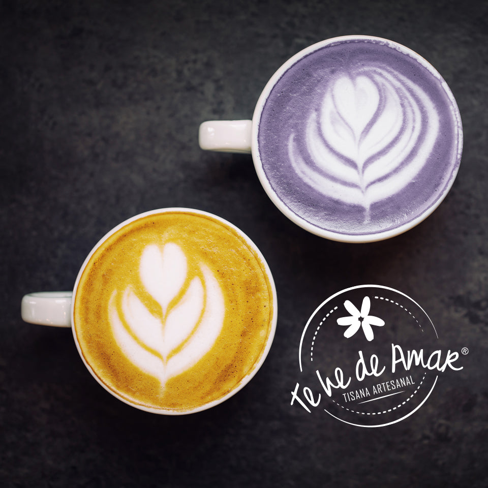 GOLDEN MILK CÚRCUMA Y ESPECIAS Y LUNA LATTE TAROY COCO PARA PREAPRAR BEBIDAS LATTES SALUDABLES