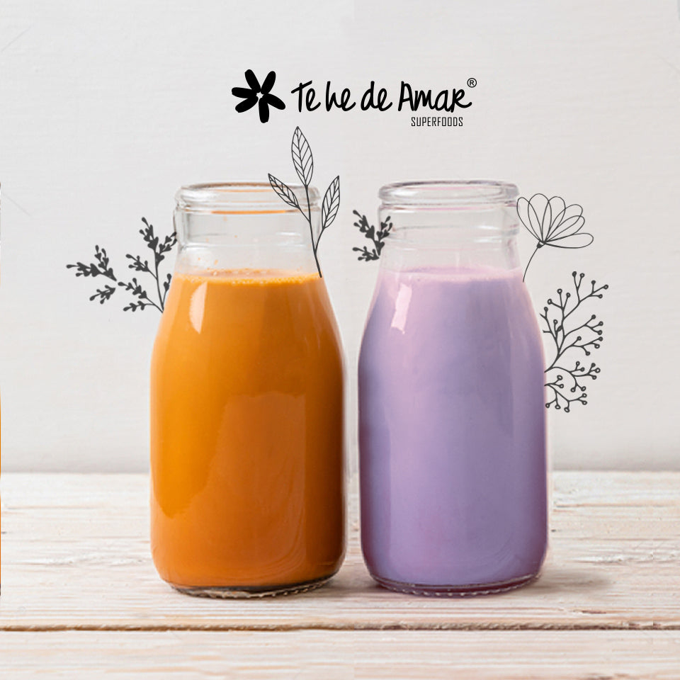 GOLDEN MILK CÚRCUMA Y ESPECIAS Y LUNA LATTE TAROY COCO PARA PREAPRAR BEBIDAS LATTES SALUDABLES