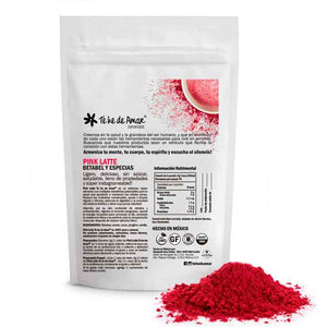 PINK LATTE TEHEDEAMAR BETABEL Y ESPECIAS ES UN SUPERFOOD PARA HACER LATTES DELICIOSOS Y SALUDABLES