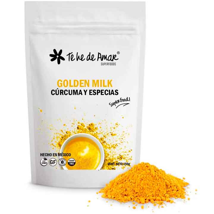 GOLDEN MILK TE HE DE AMAR, LECHE DORADA, O LECHE DE CÚRCUMA ES UNA RECETA AYURVÉDICA HECHA PARA DESCANSAR MEJOR, ES UN GRAN ANALGÉSICO Y TIENE MUCHOS BENEFICIOS DE SALUD