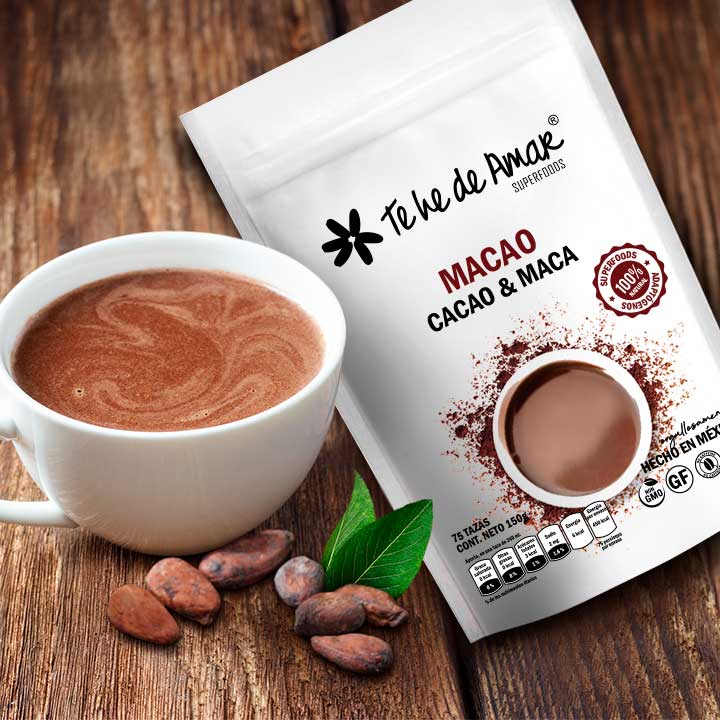 MACAO TEHEDEAMAR CACAO Y MACA SUPERFOOD CON ADAPTÓGENOS PARA PREPARAR DELICIOSOS LATTES SALUDABLES