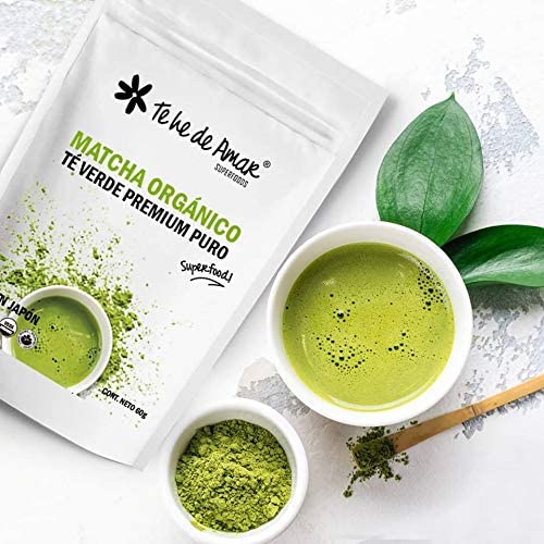 MATCHA ORGÁNICO TE VERDE PREMIUM ORGANICO CERTIFICADO LLENO DE ANTIOXIDANTES PARA PREPARAR LATTES Y BEBIDAS SALUDABLES